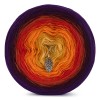 KOKONEK Merino 522 - Śliwka/wino/cegła/czerwień/pomarańcz/kurkuma/żółty