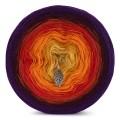 KOKONEK Merino 522 - Śliwka/wino/cegła/czerwień/pomarańcz/kurkuma/żółty