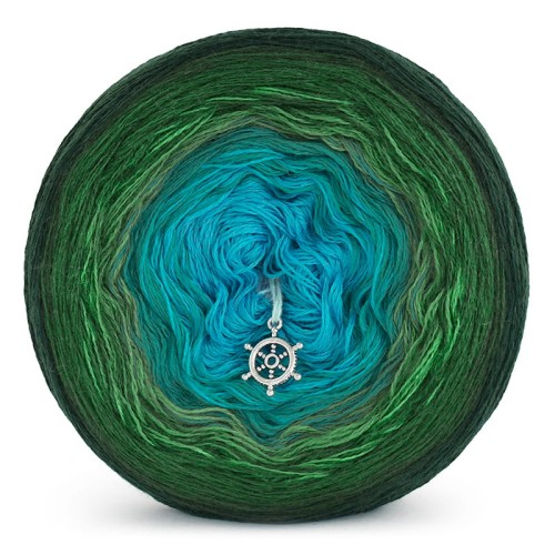 KOKONEK Merino 519 - Ciemna zieleń/malachit/zieleń/szmaragd/turkus/patyna