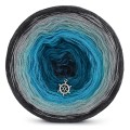 KOKONEK Merino 511 - Ciemny szary melanż/szary/patyna/turkus/petrol/navy