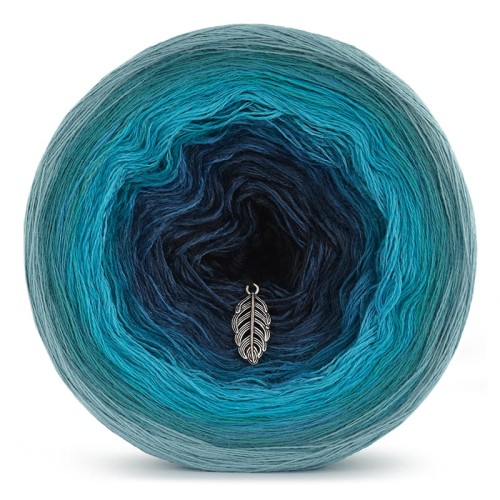 KOKONEK Merino 521 - Patyna/szmaragd/turkus/petrol II/navy/czerń
