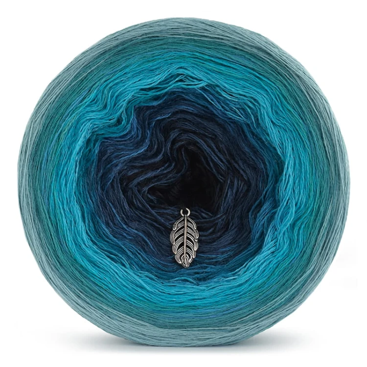KOKONEK Merino 521 - Patyna/szmaragd/turkus/petrol II/navy/czerń