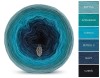 KOKONEK Merino 521 - Patyna/szmaragd/turkus/petrol II/navy/czerń
