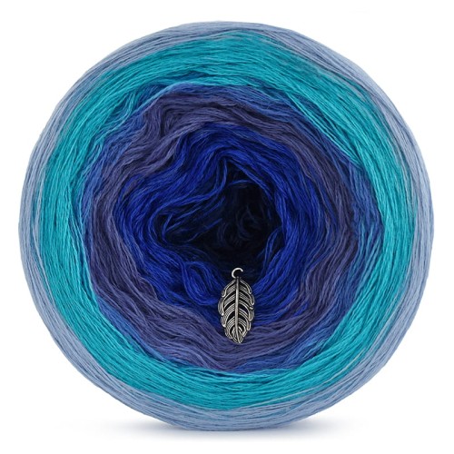 KOKONEK Merino 344 Sea Holly - Błękit/turkus/niebieski/atrament/szafir/granat