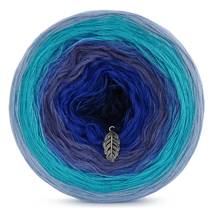 KOKONEK Merino 344 Sea Holly - Błękit/turkus/niebieski/atrament/szafir/granat