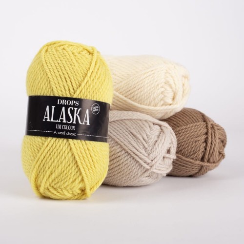 Włóczka Drops Alaska 02 / ecru / uni colour