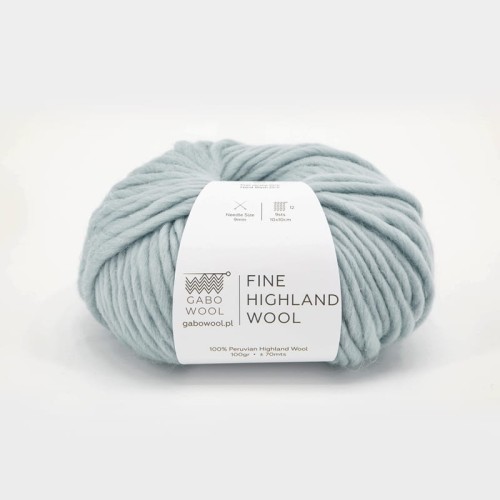 Włóczka Gabo Wool Fine Highland Wool  AZ8726 / akwamaryna