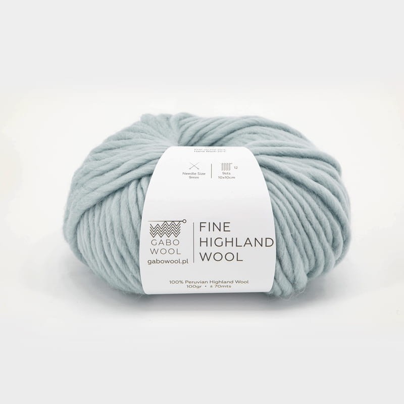Włóczka Gabo Wool Fine Highland Wool  AZ8726 / akwamaryna