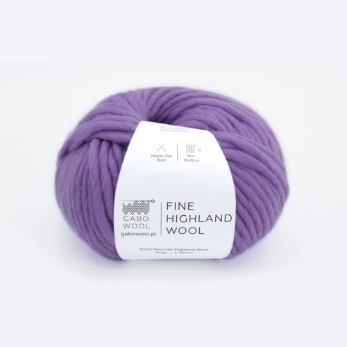 Włóczka Gabo Wool Fine Highland Wool  2818 /  lawenda