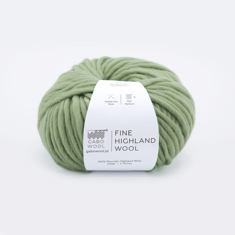 Włóczka Gabo Wool Fine Highland Wool  2058 / szałwia