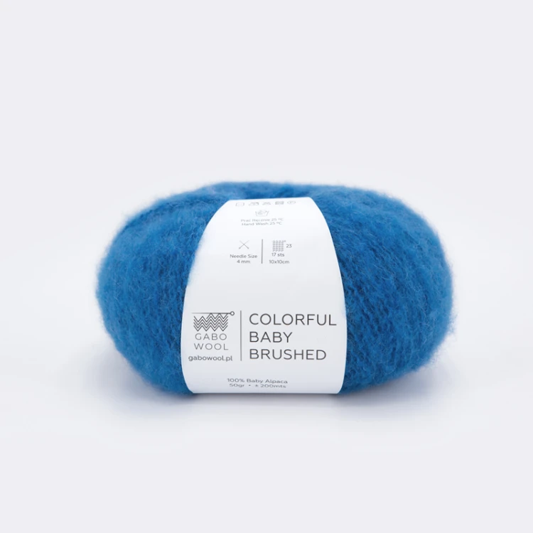 Włóczka Gabo Wool Colorful Baby Brushed 7600 / kobalt