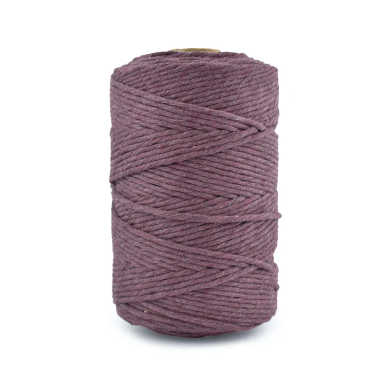 Sznurek bawełniany skręcany 3mm / 503 winogrono