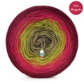 KOKONEK Merino 748 Viva Magenta 3 - Bordo/rubin/oliwka/khaki