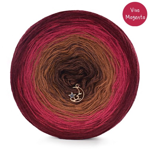 KOKONEK Merino 747 Viva Magenta 2 - Bordo/rubin/toffi/miedź melanż