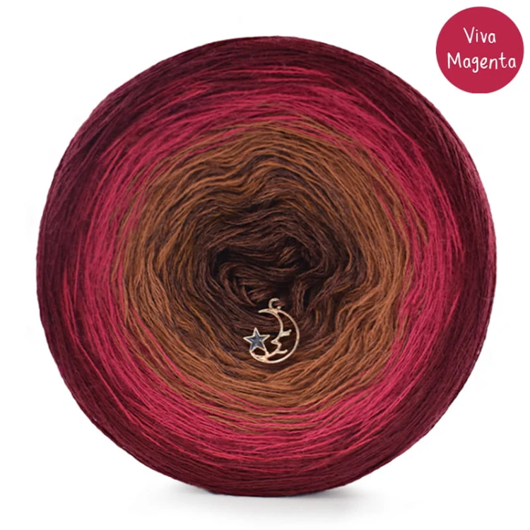 KOKONEK Merino 747 Viva Magenta 2 - Bordo/rubin/toffi/miedź melanż