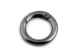 Karabińczyk okrągły / ciemny nikiel / 23.5/16 mm / 2 szt / 780782
