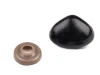 Nos plastikowy do maskotek / 18x23 mm / czerń / 5 szt.