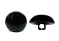 Guziki / oczy do maskotek przyszywane / 9 mm / czarne / 1 para.