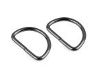 Półkole metalowe 25mm / ciemny nikiel / 21x32x3 mm / 10 szt. / 730182