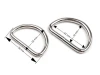 Półkole metalowe 32mm / czarny lakier / 22x38x3 mm / 10 szt.