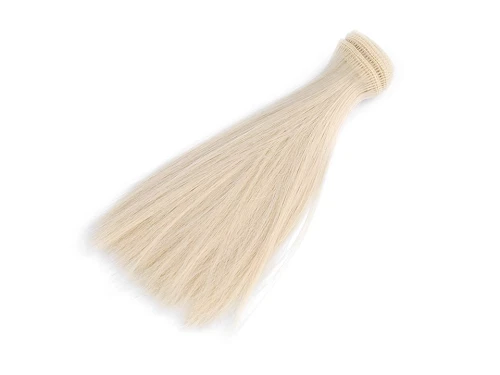Włosy dla lalek / 15 cm / blond