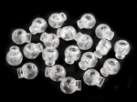 Stoper do sznurka plastikowy / 15 x 19 mm / transparentny / 10 szt / 160058