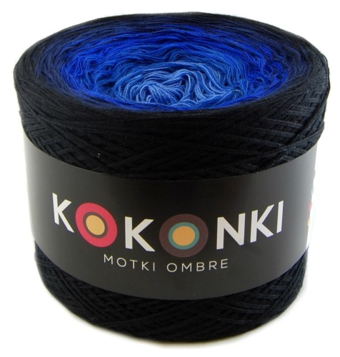 KOKONEK A301 Czerń/granat/kobalt/szafir/niebieski
