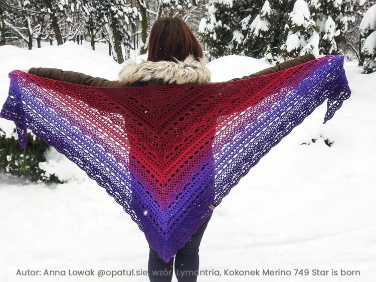 Autor @opatul.sie wzór  Lymantria Kokonek Merino 749 Star is born
