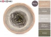 KOKONEK Merino 751 Ballerina dream - Ciepły beż / safari / jasny beż / orzech melanż / khaki