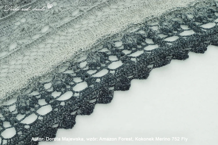 Autor Dorota Majewska wzór Amazon Forest Kokonek Merino 752 Fly