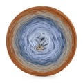 KOKONEK Merino 755 Bear hands - Ciepły brąz / orzech melanż / szaroniebieski melanż / jasne indygo / jasny błękit