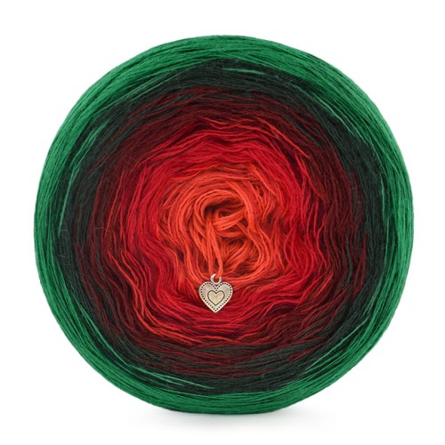 KOKONEK Merino 756 Special delivery - Absynt / butelkowa zieleń / bordo / czerwień / jarzębin