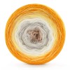 KOKONEK Merino 757 Golden eye - Kurkuma / żółty / biel / lniany / ciepły beż