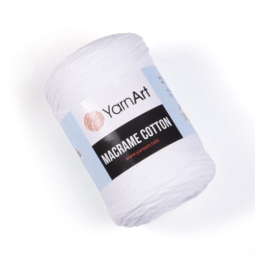 Sznurek YarnArt Macrame Cotton 2mm 751 / biel