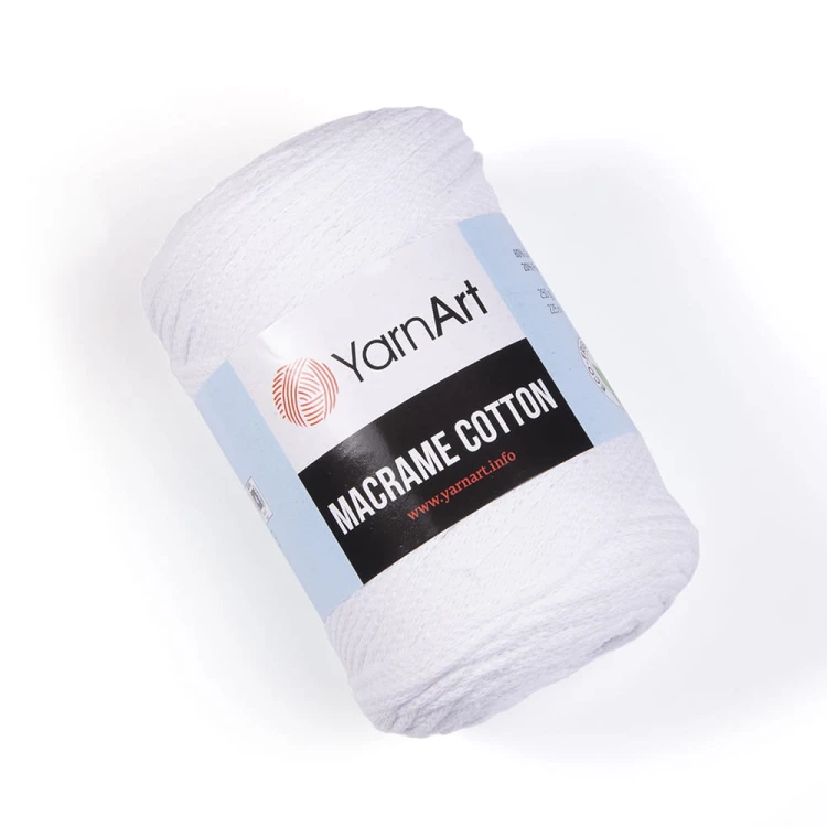 Sznurek YarnArt Macrame Cotton 2mm 751 / biel