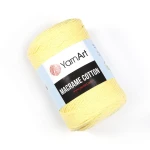 Sznurek YarnArt Macrame Cotton 2mm 754 / jasny żółty