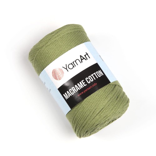 Sznurek YarnArt Macrame Cotton 2mm 787 / zieleń wojskowa