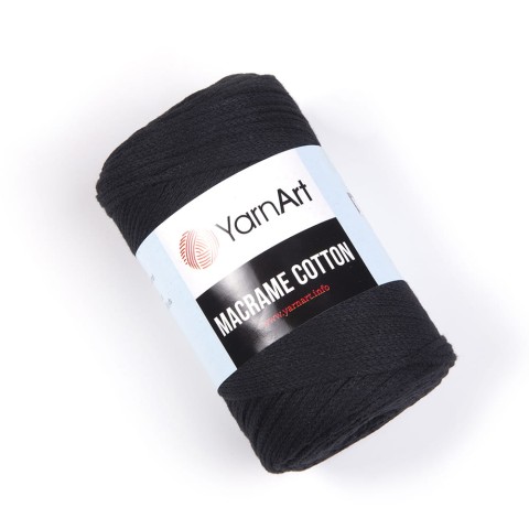 Sznurek YarnArt Macrame Cotton 2mm 750 / czerń