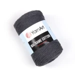 Sznurek YarnArt Macrame Cotton 2mm 758 / ciemny szary