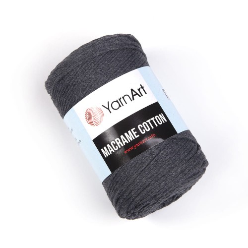 Sznurek YarnArt Macrame Cotton 2mm 758 / ciemny szary