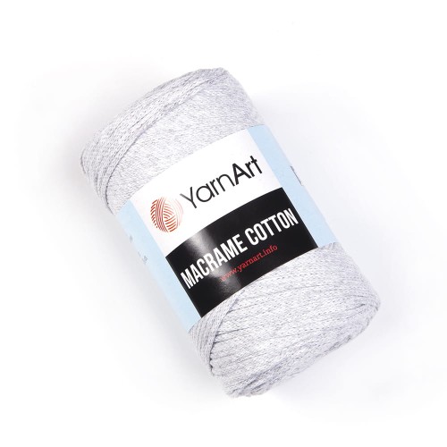 Sznurek YarnArt Macrame Cotton 2mm 756 / jasny szary