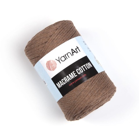 Sznurek YarnArt Macrame Cotton 2mm 788 / ciepły brąz
