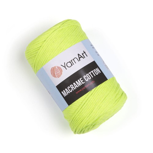 Sznurek YarnArt Macrame Cotton 2mm 801 / ultra żółty