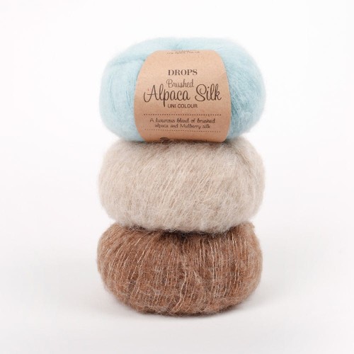 Włóczka Drops Brushed Alpaca Silk 05 / beż