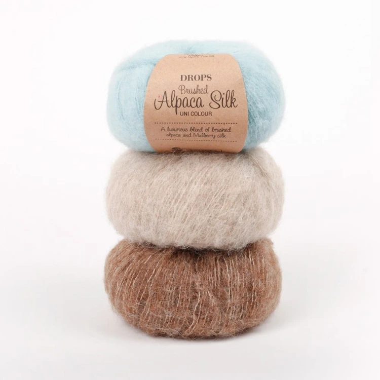 Włóczka Drops Brushed Alpaca Silk 05 / beż