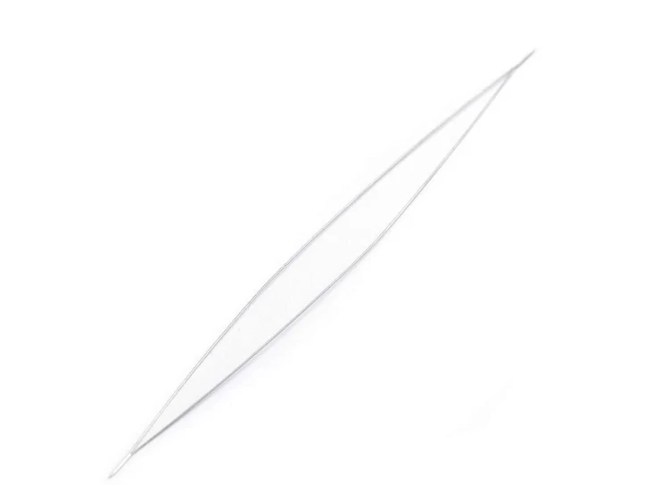 Igła do nawlekania koralików / duże oczko / 10 cm / 5 szt.