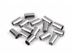 Końcówka do sznurka metalowa / Ø5.5 mm / nikiel / 9 x 15 mm / 4 szt / 160056
