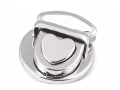 Zapięcie do torby serce / nikiel / 30 x 32 mm / 2 szt.