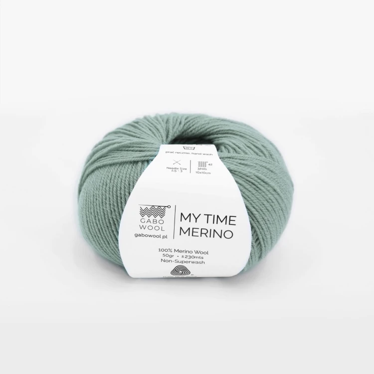 Włóczka Gabo Wool My Time Merino 9268 / szałwia