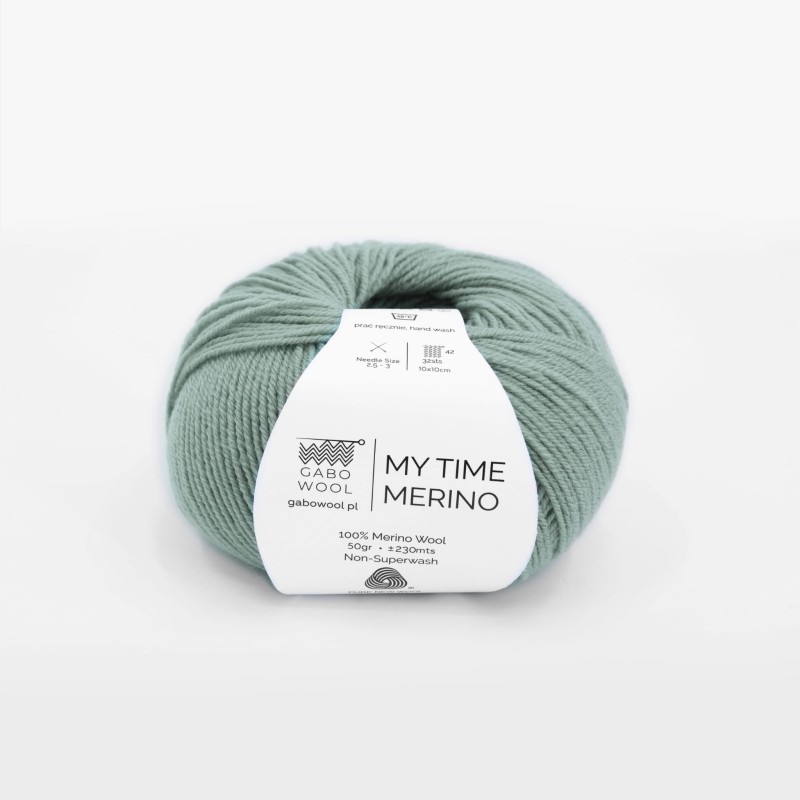 Włóczka Gabo Wool My Time Merino 9268 / szałwia
